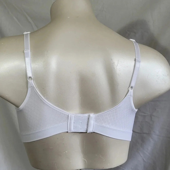 XXL Hanes G260 HU08 HP08 Wire Free Soft Cup Bra White Diamond‎ NWT - Picture 5 of 7